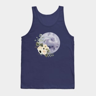 Floral Full Moon Tank Top